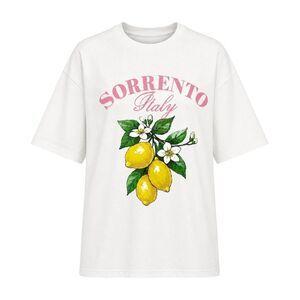 I Saw It First Womens/Ladies Sorrento Italy Lemon Oversized T-Shirt / Multicolor